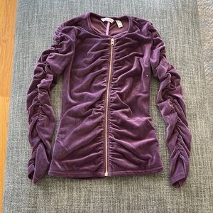 Velour zip up